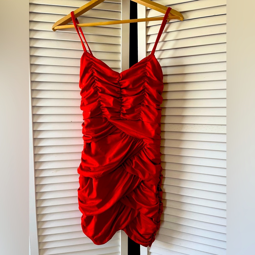 Orange h & m dress